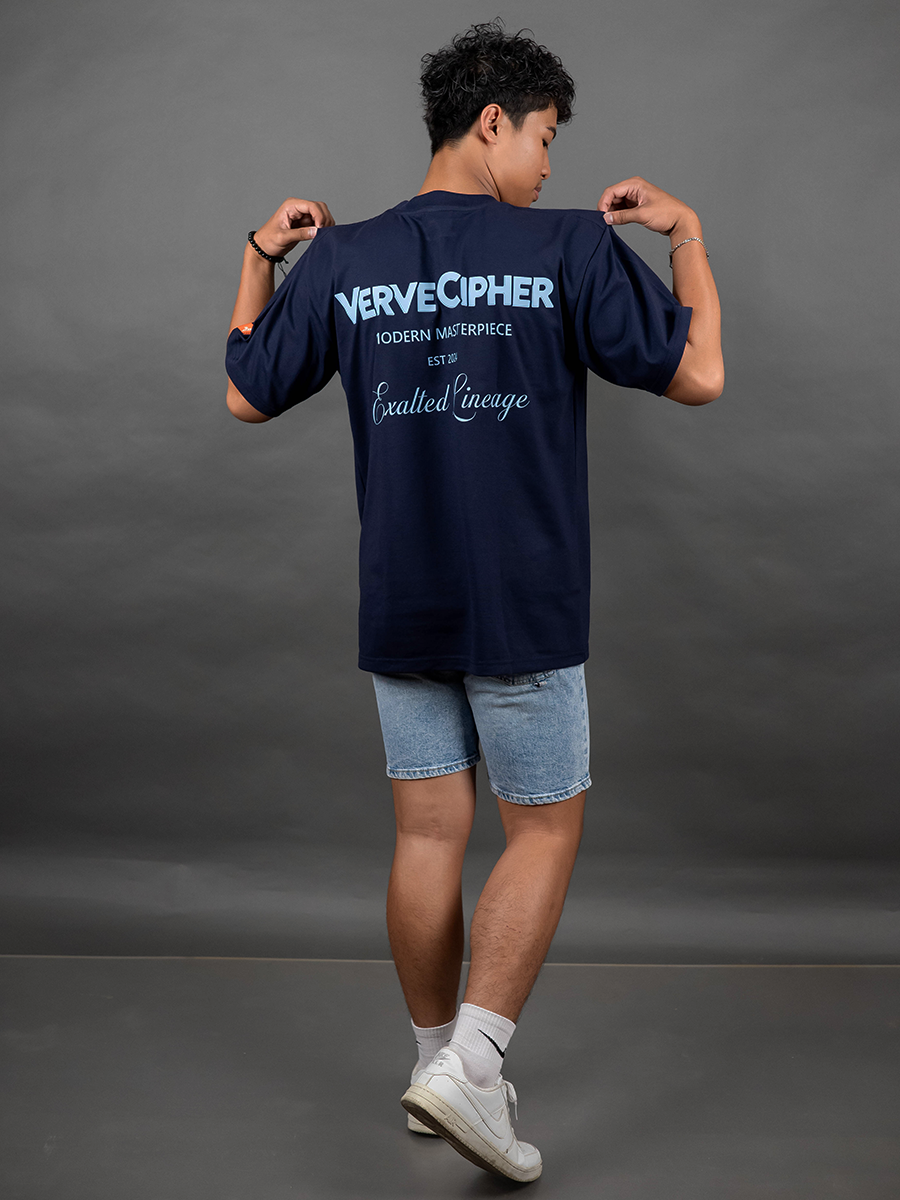 VERVE CIPHER Exalted Lineage T-Shirt (Navy Blue)